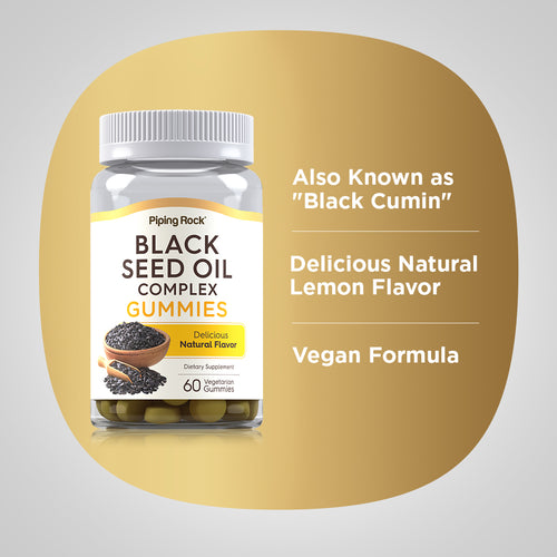 Black Seed Oil (Natural Flavor), 60 Vegetarian Gummies Benefits
