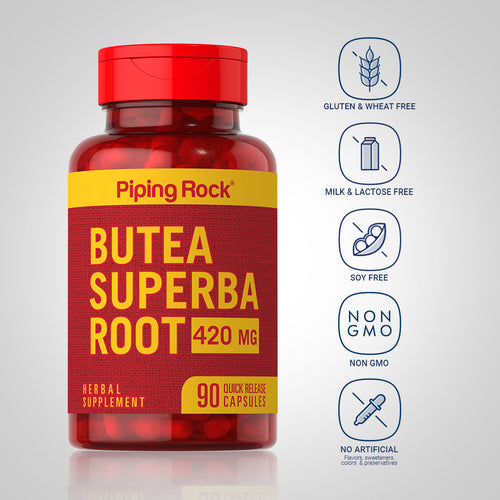 Butea Superba, 420 mg, 90 Quick Release Capsules Dietary Attributes 