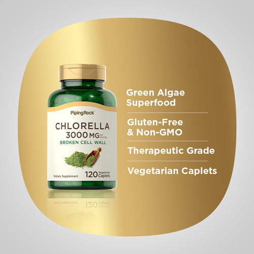 Chlorella (Organic), 1000 mg (per serving), 120 Vegetarian Tablets Benefits