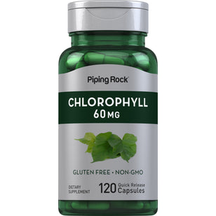 Chlorophyll, 60 mg, 120 Quick Release Capsules