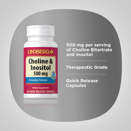 Choline & Inositol 500 mg, 100 Quick Release Capsules Benefits