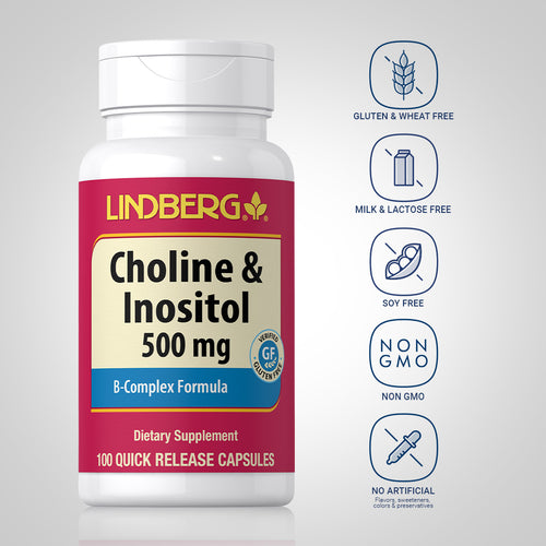 Choline & Inositol 500 mg, 100 Quick Release Capsules Dietary Attributes 