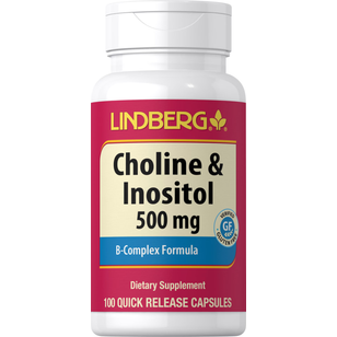 Choline & Inositol 500 mg, 100 Quick Release Capsules