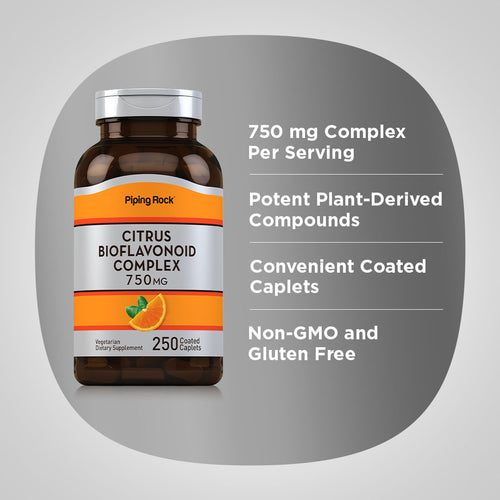 Citrus Bioflavonoids, 750 mg, 250 Coated Caplets Benefits