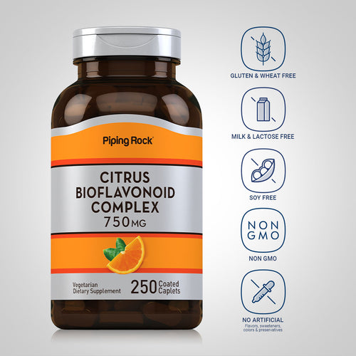 Citrus Bioflavonoids, 750 mg, 250 Coated Caplets Dietary Attributes