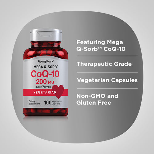 CoQ10, 200 mg, 100 Vegetarian Capsules Benefits