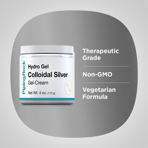 Colloidal Silver Gel Cream, 4 oz Jar Benefits