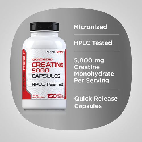 Creatine (Micronized), 5000 mg, 150 Quick Release Capsules Benefits 