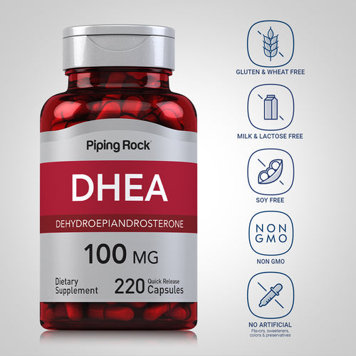 DHEA, 100 mg, 240 Quick Release Capsules Dietary Attributes
