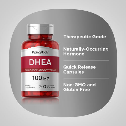 DHEA, 100 mg, 200 Quick Release Capsules Benefits