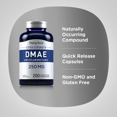 DMAE, 250 mg, 200 Quick Release Capsules Benefits