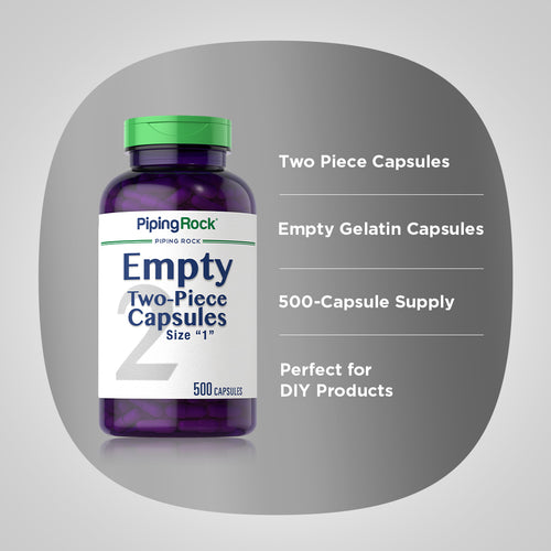 Empty Capsules Size "1", 500 Capsules Benefits