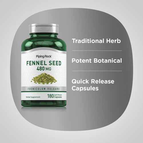 Fennel Seed, 480 mg, 180 Quick Release Capsules Benefits