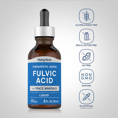 Fulvic Acid with Trace Minerals, 2 fl oz (59 mL) Dropper Bottle Dietary Attributes