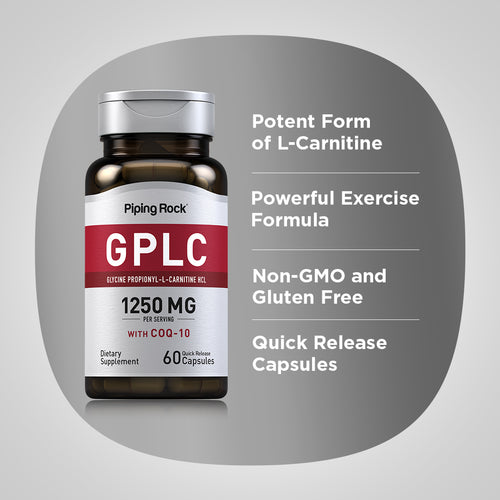 GPLC Glycine Propionyl-L-Carnitine HCl with CoQ10, 60 Quick Release Capsules Benefits