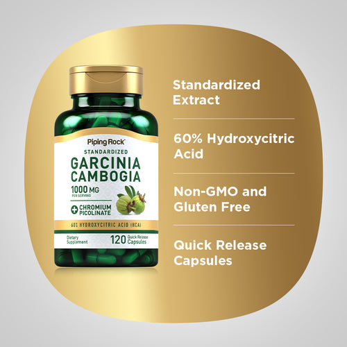 Garcinia Cambogia Plus Chromium Picolinate, 1000 mg (per serving), 120 Quick Release Capsules Benefits