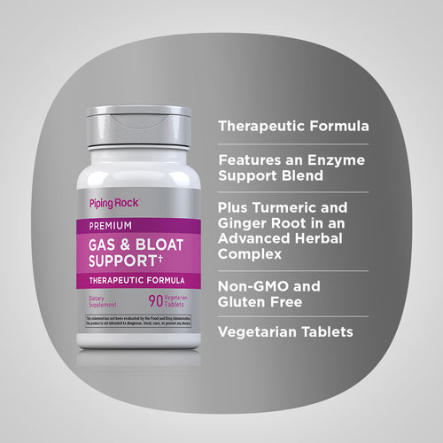 Gas & Bloat Support, 90 Vegetarian Tablets Benefits