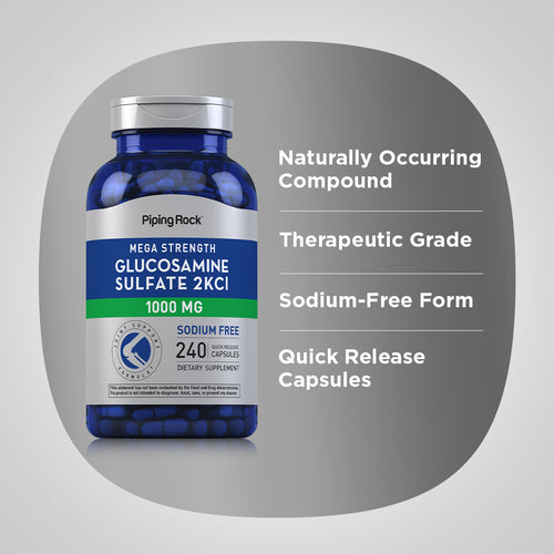 Mega Glucosamine Sulfate, 1000 mg, 240 Quick Release Capsules Benefits