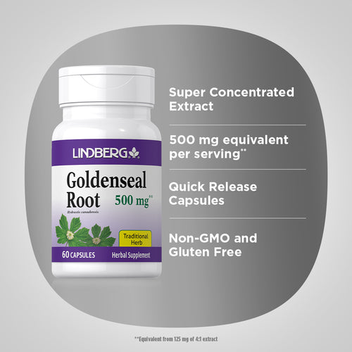 Goldenseal Root, 500 mg, 60 Capsules Benefits