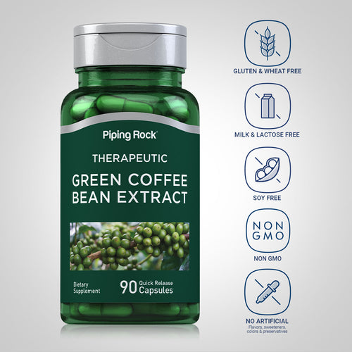 Green Coffee Bean Extract, 400 mg, 90 Quick Release Capsules Dietary Attributes