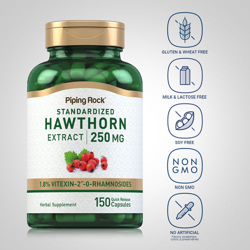 Hawthorn Standardized Extract, 150 Quick Release Capsules Dietary Attributes