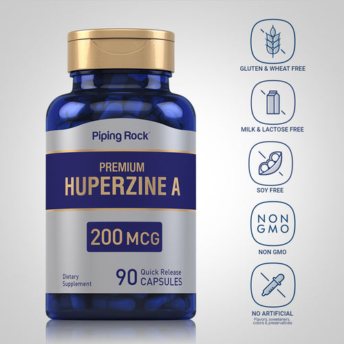 Huperzine A, 200 mcg, 90 Quick Release Capsules Dietary Attributes 