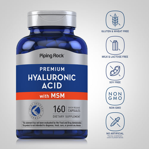 Hyaluronic Acid with MSM, 160 Quick Release Capsules Dietary Attributes