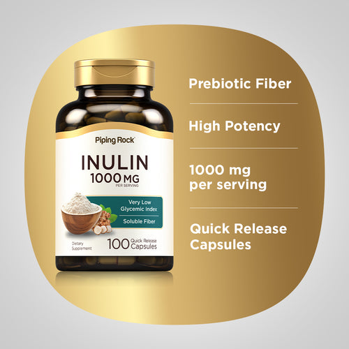 Inulin, 1000 mg (per serving), 100 Quick Release Capsules Benefits