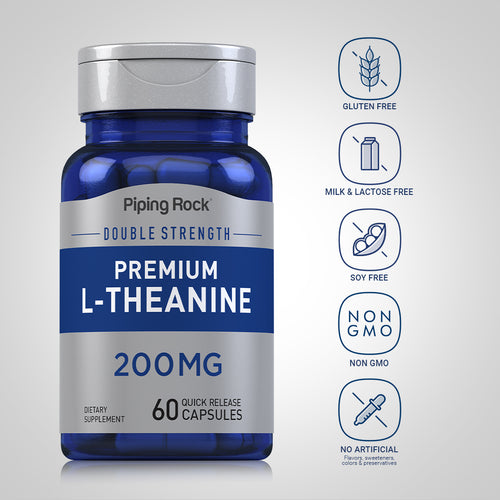 L-Theanine, 200 mg, 60 Quick Release Capsules Dietary Attributes