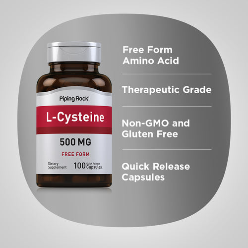 L-Cysteine, 500 mg, 100 Quick Release Capsules Benefits