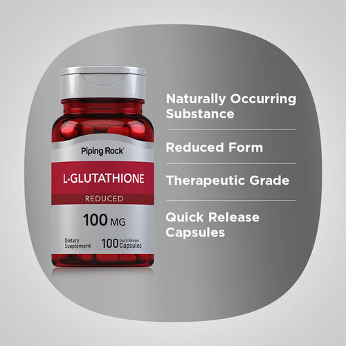 L-Glutathione (Reduced), 100 mg, 100 Quick Release Capsules Benefits