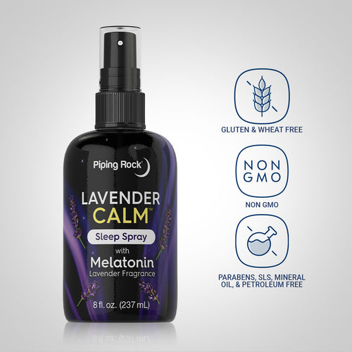 Lavender Calm with Melatonin, 8 fl.oz (237 mL) Spray Bottle Dietary Attributes 