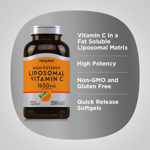 Liposomal Vitamin C Complex, 3300 mg (per serving), 250 Softgels Benefits