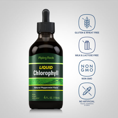 Liquid Chlorophyll (Natural Peppermint), 4 fl oz (118 mL) Dropper Bottle Dietary Attributes