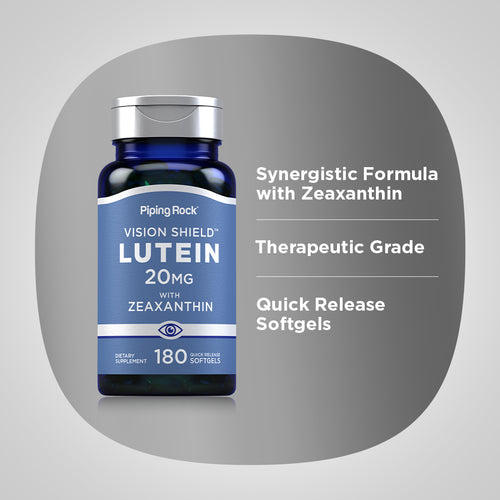 Lutein + Zeaxanthin, 20 mg, 180 Quick Release Softgels Benefits