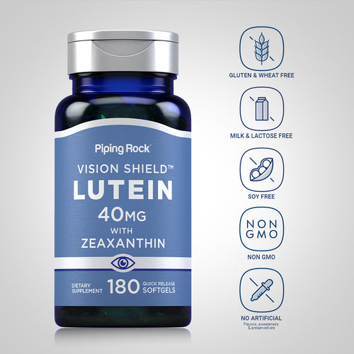 Lutein + Zeaxanthin, 40 mg, 180 Quick Release Softgels Dietary Attributes