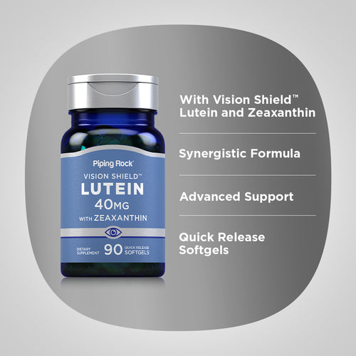 Lutein + Zeaxanthin, 40 mg, 90 Quick Release Softgels Benefits