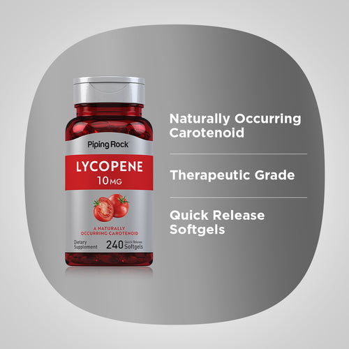 Lycopene, 10 mg, 240 Quick Release Softgels Benefits