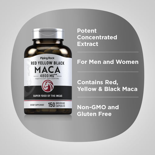 Maca, 4800 mg (per serving), 150 Quick Release Capsules Benefits