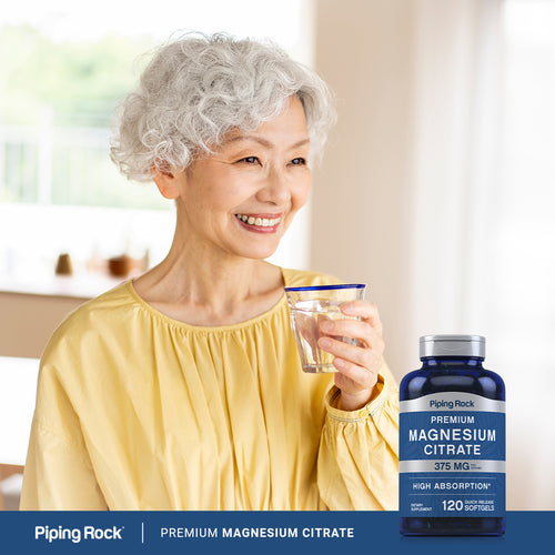 Magnesium Citrate, 375 mg (per serving), 120 Quick Release Softgels Lifestyle
