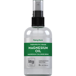 Huile pure de magnésium 8 onces liquides 236 mL Flacon de vaporisateur    