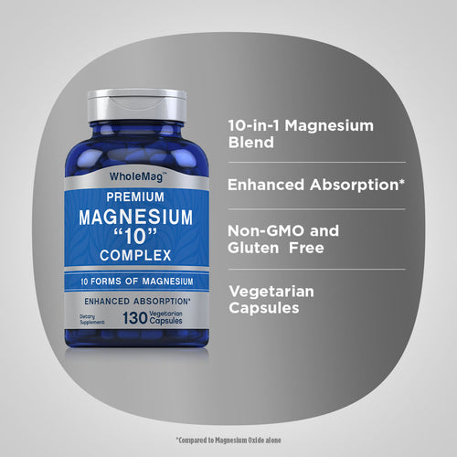 Magnesium 10 Complex, 130 Vegetarian Capsules Benefits