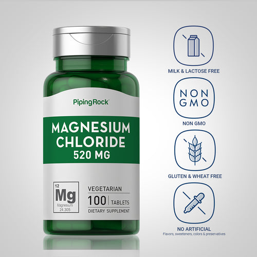 Magnesium Chloride, 520 mg, 100 Tablets Dietary Attributes