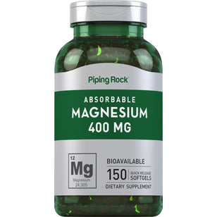 Magnesium, 400 mg, 150 Quick Release Softgels