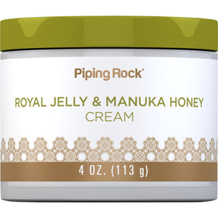 Manuka Honey Cream with Royal Jelly, 4 oz (113 g) Jar