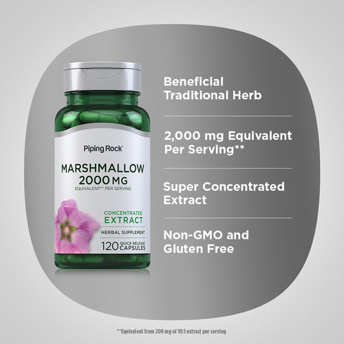 Marshmallow, 2000 mg (per serving), 120 Quick Release Capsules Benefits