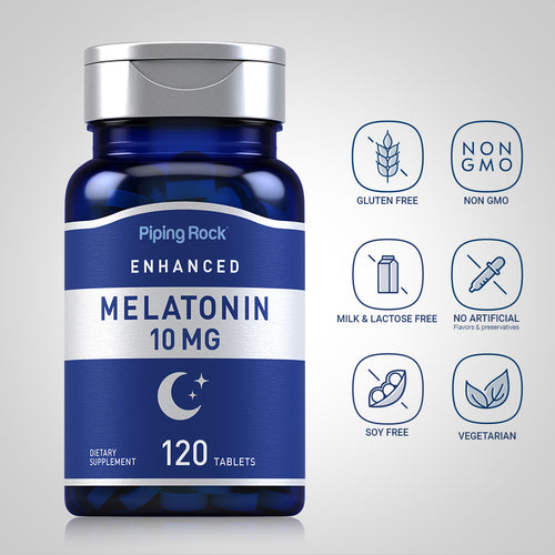 Melatonin, 10 mg, 120 Tablets Dietary Attributes