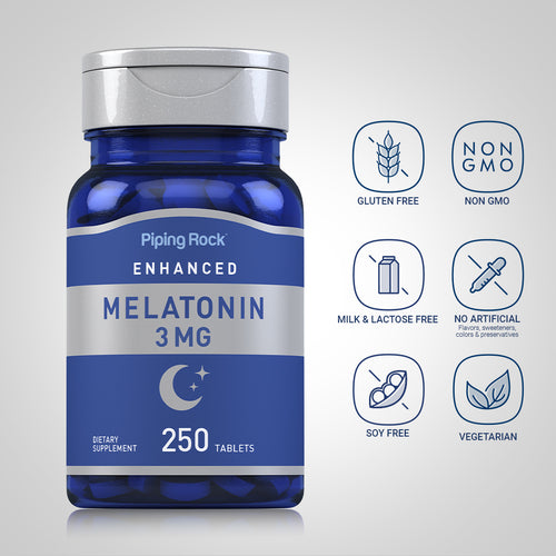 Melatonin, 3 mg, 250 Tablets Dietary Attributes