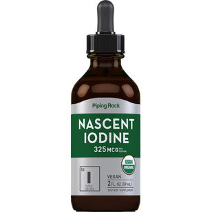 Nascent Iodine (Organic), 325 mcg (per serving), 2 fl oz (59 mL) Dropper Bottle