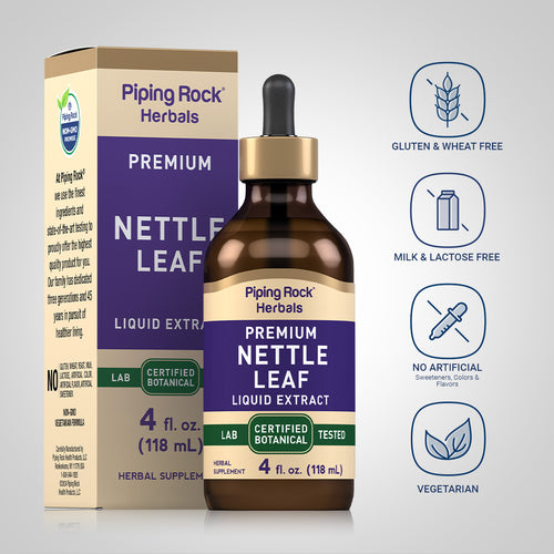 Nettle Leaf Liquid Extract Alcohol Free, 4 fl oz (118 mL) Dropper Bottle Dietary Attributes 